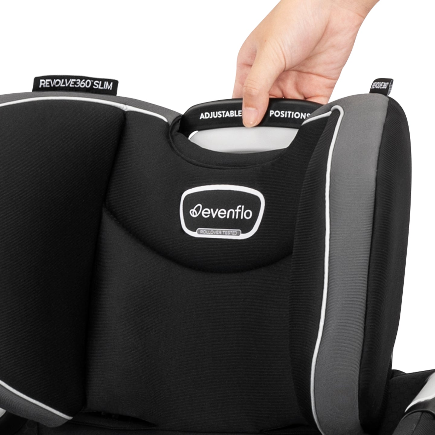 Evenflo - Revolve360 Slim 2-in-1 Rotational Car Seat - Canton Black